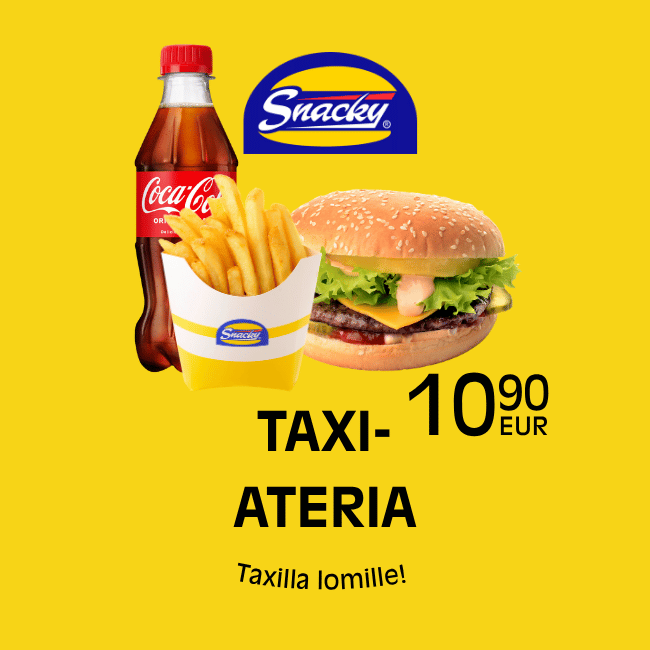 taxi-ateria kampanja snacky